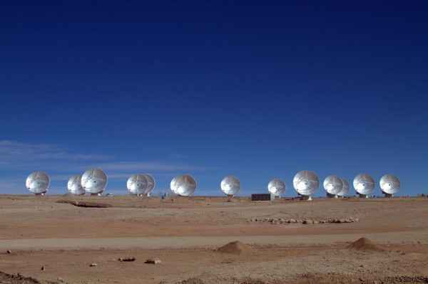 Antenas do Observatório Alma, no Chile