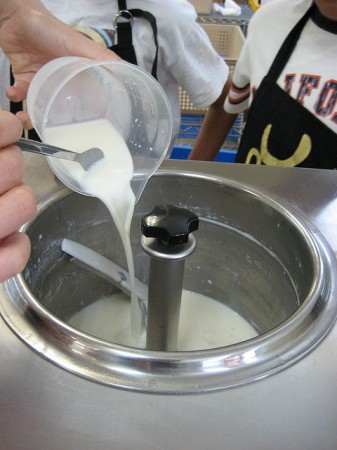 Fazendo sorvete