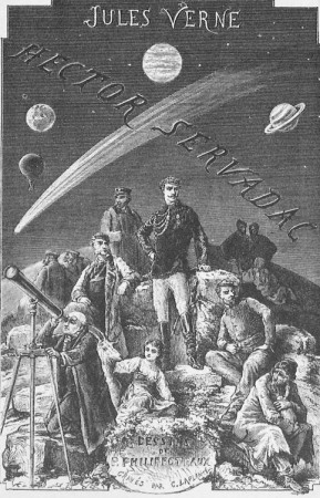 Capa do livro <i>Hector Servadac</i>, publicado por Júlio Verne em 1877 (Imagem: Wikimedia Commons)