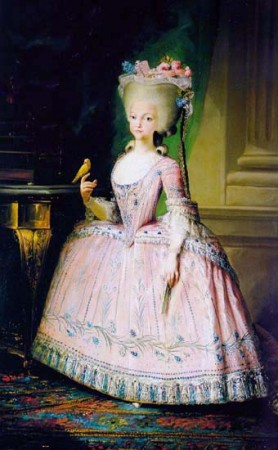 <i>Infanta Carlota Joaquina</i>, quadro pintado por Mariano Salvador Maella (1739-1819) por volta de 1785, quando Carlota estava prestes a se casar com Dom João, aos dez anos de idade. (imagem: Wikimedia Commons)