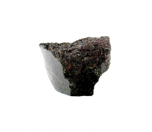 O meteorito Angra dos Reis é um dos mais raros do mundo. Um grama do material está avaliado em 10 mil dólares. (foto: Elizabeth Zucolotto)