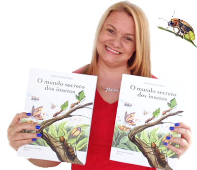 O livro da bióloga Karlla Patrícia Silva reúne diversas informações sobre os insetos. (foto: Marcelo Cunha)