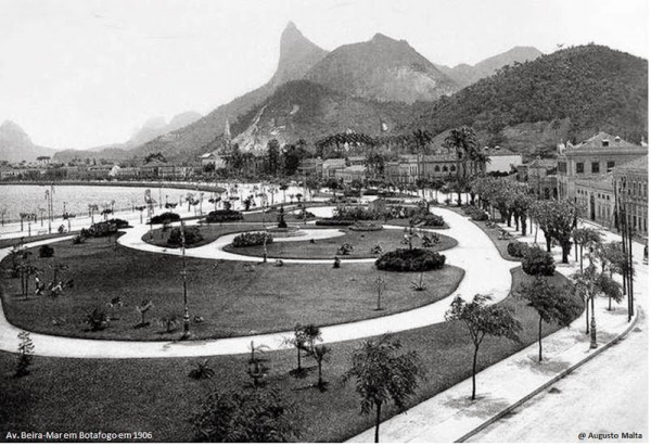 Praia de Botafogo em 1906. (foto: Augusto Malta, Arquivo Geral da Cidade do Rio de Janeiro)