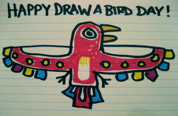 Feliz dia de desenhar passarinhos! (foto: Bill Rogers / Flickr / CC BY-NC-ND 2.0)