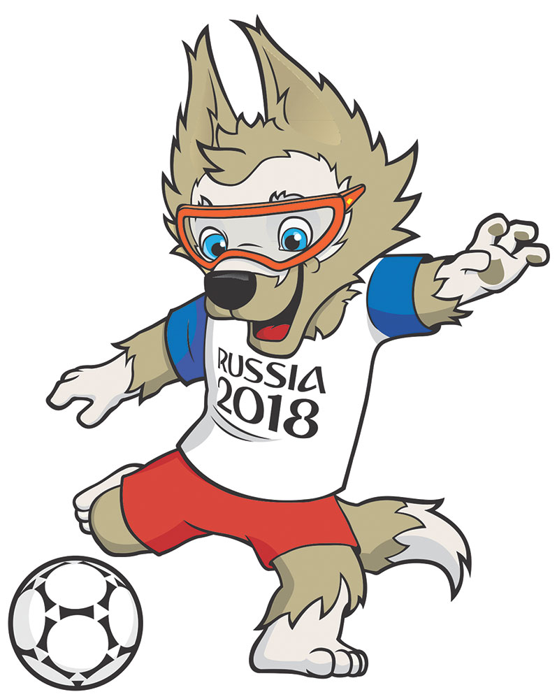 Zabivaka, mascote da copa do mundo da Rússia.