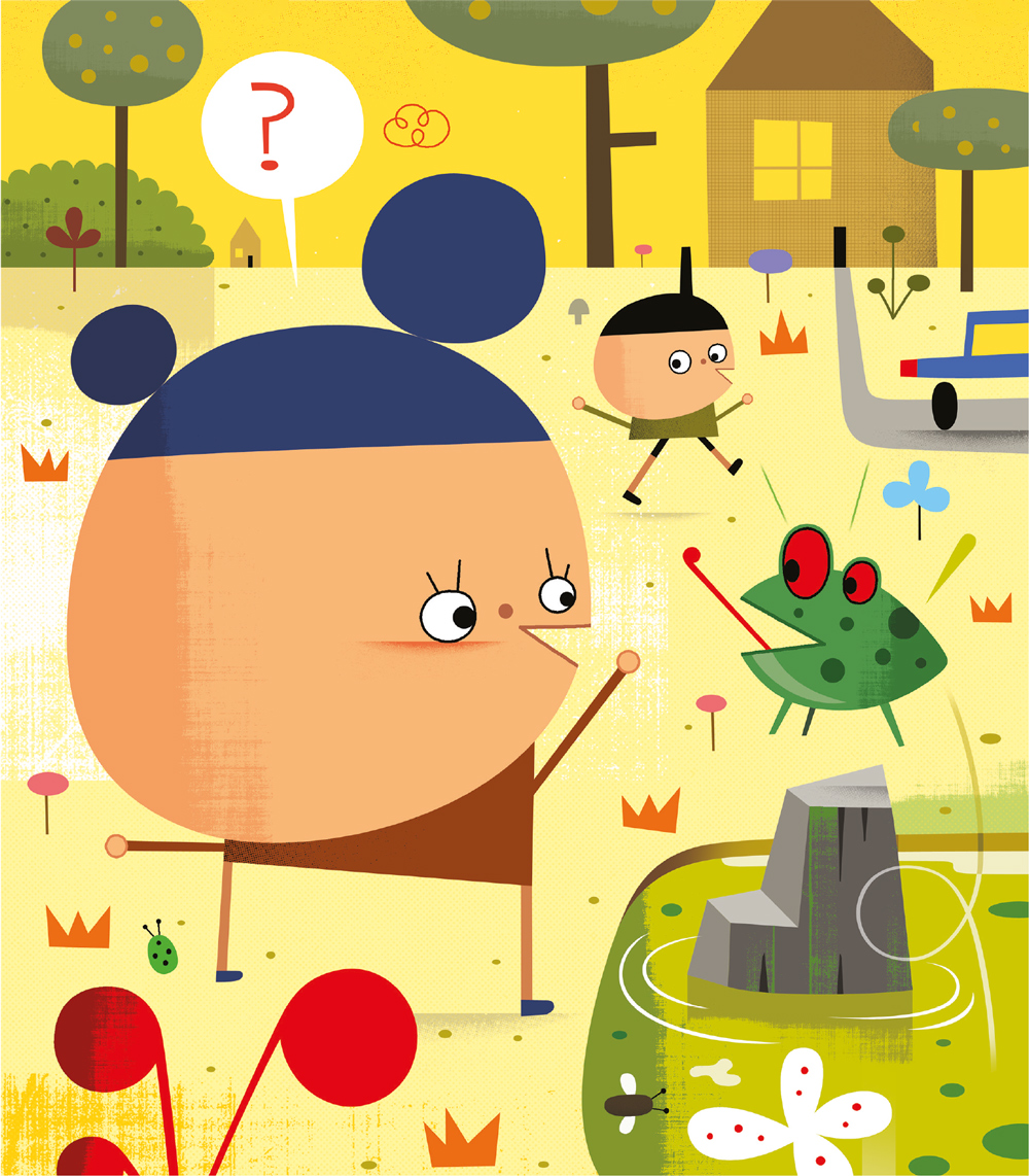 O sapo lava o pé! Mas será que vai ao dentista?